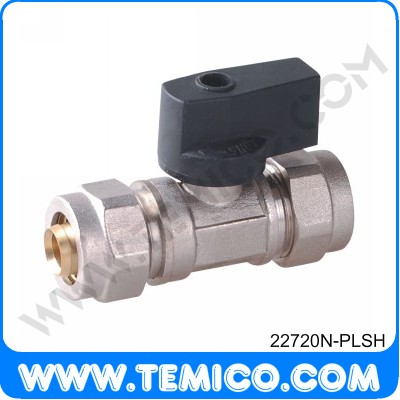 Ball valve with plastic handle for AL-PEX pipe (22720N-PLSH)
