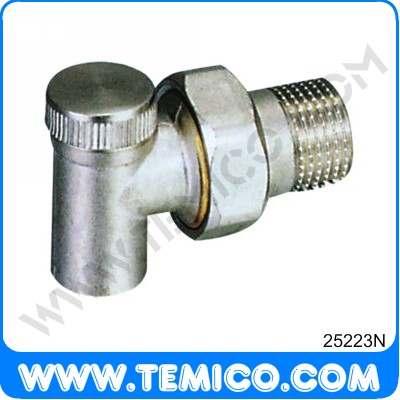 Angle radiator valve with lockshield  (25223N)