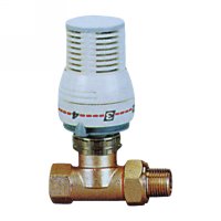Stright radiator valve with thermostatic head(25001N)