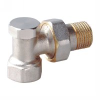 Angle radiator valve with lockshield (25213N)