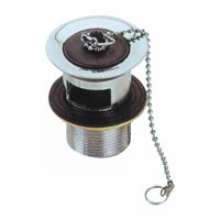 Brass/zinc alloy waste with chain plug(30512)