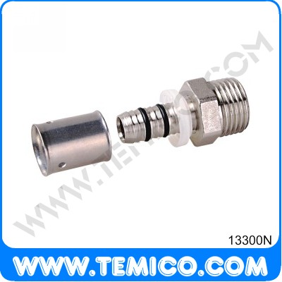 Straight fitting male (13300N)