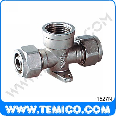 Double wallplate 180° female (1527N)