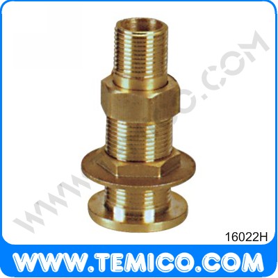 Flanged connector for tank with plug (16022H)