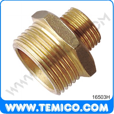 Brass straight reducing  M/M (16503H)
