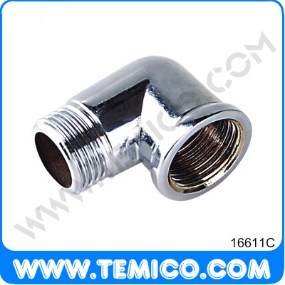 Brass/zinc alloy chromed elbowM/F (16611C)