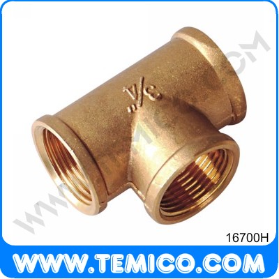 Brass tee F/F/F (16700H)