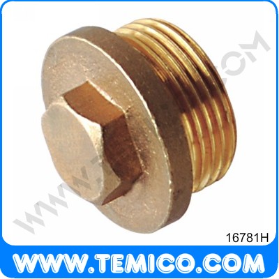 Brass plug head (16781H)