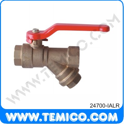 Brass ball valve with filter (24700-IALR)