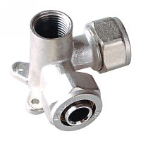 Double wallplate elbow female(1526N)